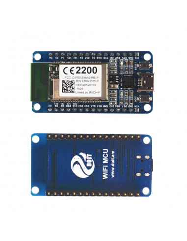 Carte de développement EMW3165 avec module WiFi et support Lua, idéale pour IoT